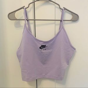 lilac nike crop top